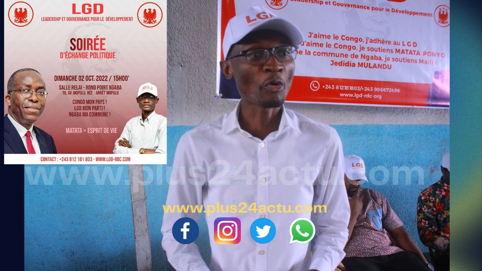 La population de la commune de Ngaba réunie autour de son leader Maître Jedidia Mulandu, s’est dite prête de soutenir Matata Ponyo à l’élection présidentielle de 2023, ce dimanche 02 octobre au cours d’une soirée politique organisée dans la salle relais. Cette activité s’inscrit dans le cadre de l’initiation de l’idéologie du parti (Leadership et Gouvernance pour le développement LGD en sigle), il faut noter que ladite activité politique a été honorée par le secrétaire général Adjoint du parti. Une activité aux allures Socio-politiques qui se présente comme le fer de lance en première ligne pour déboucher vers une nouvelle génération des acteurs politique. Maître Jedidia premier à prendre la parole a d’abord remercier sa base pour la confiance et la réponse massive à son invitation et a appelé cette population de la commune de Ngaba à l’unité et soutenir Matata Ponyo. Pour lui, LGD au-delà d’être un parti politique, est aussi une philosophie qui se base sur la valorisation des personnes compétentes. Ce leader de la commune de Ngaba a indiqué que, la politique de LGD vise à faire jouir l’individu et toute la communauté des richesses du sol et du sous-sol de la RDC mais dans la méritocratie. Cette richesse est non seulement matérielle, mais aussi intellectuelle. « Je suis animée par un sentiment de joie pour avoir accompli mon devoir, un devoir bien défini. Cet accomplissement est approuvé par la population de Ngaba. Cette population a un souci de voir sa commune émerger dans tout le plan. Et plus voir Matata Ponyo président de la RDC en 2023. La population de Ngaba m’avait présenté ce désir tout en me confiant la responsabilité de pouvoir établir le pont entre elle et le président du LGD, le sénateur Augustin Matata Mponyo » déclare Me Jedidia MULANDU. De son côté le SGA du parti LGD a rappelé à la population sur les valeurs et l’idéologie du parti. Pour lui, LGD est un parti qui rassemble les Congolais autour des valeurs Patriotique, de l’Excellence, de la Discipline, de la Conscience du travail et de la Méritocratie. Il a rappelé à la population que, le parti Leadership et gouvernance pour le développement à une vision précise celle de faire de la RDC une économie émergente et de l’inscrire sur le sentier du développement durable. Il est allé plus loin pour dire que, LGD et Matata Ponyo Mapon valorisent d’abord la vie des Congolais, peu importe son lieu de résidence. Garantir la sécurité intérieure par le maintien de l’ordre public et la sécurité territoriale par une diplomatie efficace au service du développement, une armée dissuasive et une police professionnelle. LGD place la jeunesse au cœur du nouveau contrat social et politique de la RDC en lui accordant les moyens de son autonomie. Il travaille pour améliorer la qualité de l’éducation et restaurer les réseaux de santé ainsi que les services sociaux de base (le logement, l’eau, l’énergie et le transport public). Recruter et préparer les bases solides pour affronter les échéances électorales de 2023 reste la seule mission pour Jedidia. Après l’éclaircissement de l’idéologie du parti, ils ont procédé aux adhésions massives, ou plus de 100 personnes ont accepté à adhérer et de combattre ensemble pour la lutter contre le mauvais leadership. Il faut noter que, le parti LGD/Ngaba travaille de concert pour l’émergence de la commune de Ngaba et soutenir Jedidia et le président National Matata Ponyo Mapon dans toutes échéances électorales. Reportage : Meschack Lofaka +243904472962